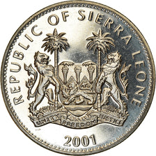 Coin, Sierra Leone, Dollar, 2001, Pobjoy Mint, The big five - Buffle, MS(63)