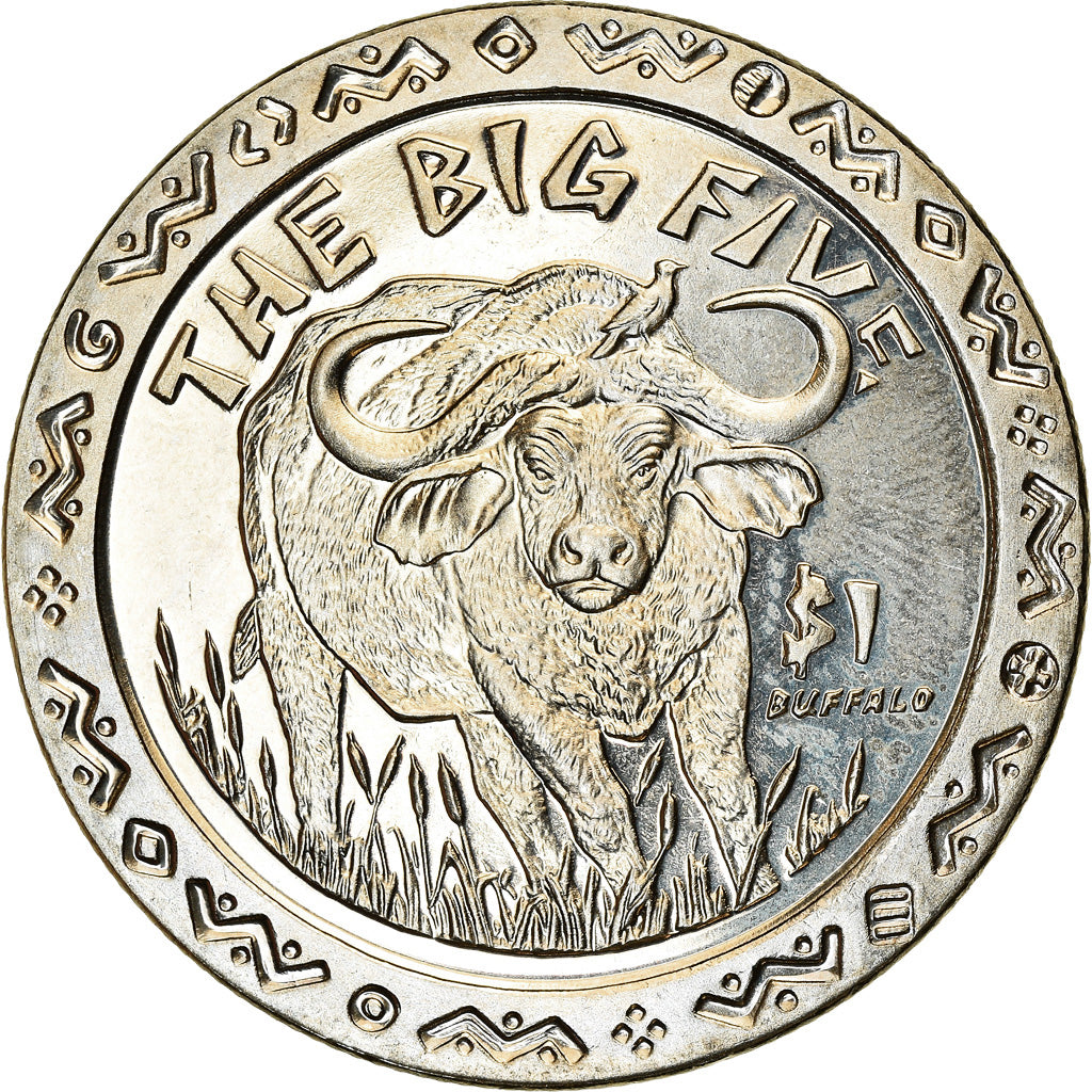 Monnaie, Sierra Leone, Dollar, 2001, Pobjoy Mint, The big five - Buffle, SPL