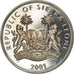 Coin, Sierra Leone, Dollar, 2001, Pobjoy Mint, The big five - Rhinocéros