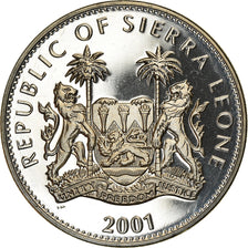 Moneta, Sierra Leone, Dollar, 2001, Pobjoy Mint, The big five - Rhinocéros