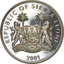 Coin, Sierra Leone, Dollar, 2001, Pobjoy Mint, The big five - Rhinocéros