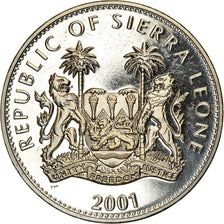 Münze, Sierra Leone, Dollar, 2001, Pobjoy Mint, The big five - Eléphants, UNZ
