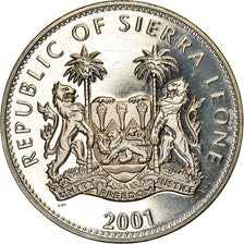 Moneta, Sierra Leone, Dollar, 2001, Pobjoy Mint, The big five - Eléphants, SPL