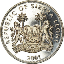 Moneta, Sierra Leone, Dollar, 2001, Pobjoy Mint, The big five - Eléphants, SPL