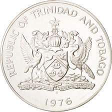 Coin, TRINIDAD & TOBAGO, 10 Dollars, 1976, Franklin Mint, MS(64), Silver, KM:36a