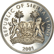 Coin, Sierra Leone, Dollar, 2001, Pobjoy Mint, The big five - Lion, MS(63)