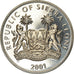 Coin, Sierra Leone, Dollar, 2001, Pobjoy Mint, The big five - Lion, MS(63)