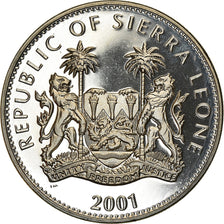 Coin, Sierra Leone, Dollar, 2001, Pobjoy Mint, The big five - Rhinocéros