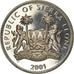 Münze, Sierra Leone, Dollar, 2001, Pobjoy Mint, The big five - Rhinocéros