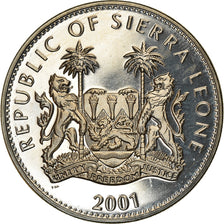 Moneta, Sierra Leone, Dollar, 2001, Pobjoy Mint, The big five - Rhinocéros