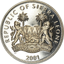 Moeda, Serra Leoa, Dollar, 2001, Pobjoy Mint, The big five - Les 5 animaux