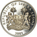 Münze, Sierra Leone, Dollar, 2001, Pobjoy Mint, The big five - Les 5 animaux