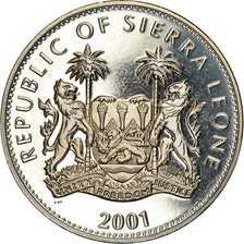 Moneta, Sierra Leone, Dollar, 2001, Pobjoy Mint, The big five - Les 5 animaux