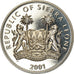 Moneta, Sierra Leone, Dollar, 2001, Pobjoy Mint, The big five - Les 5 animaux