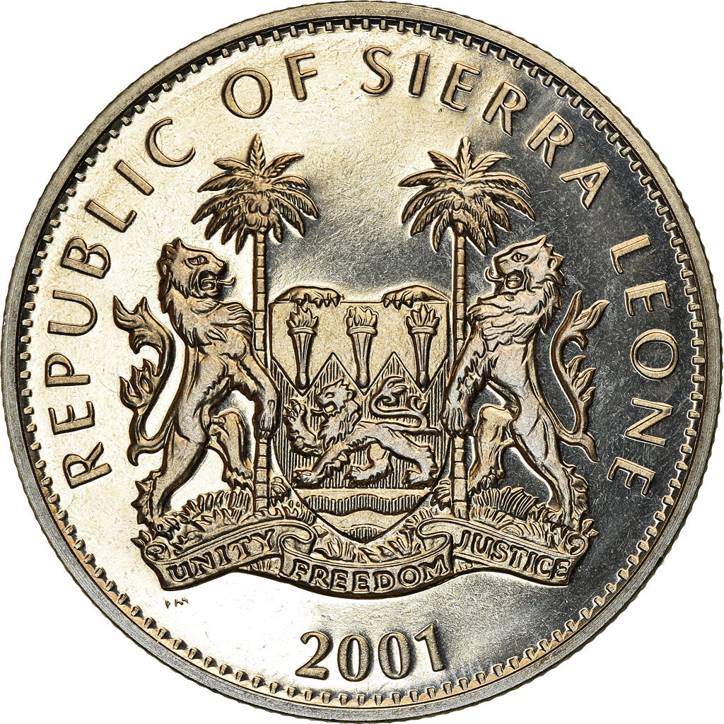 Coin, Sierra Leone, Dollar, 2001, Pobjoy Mint, Félins - Guépard, MS(63)