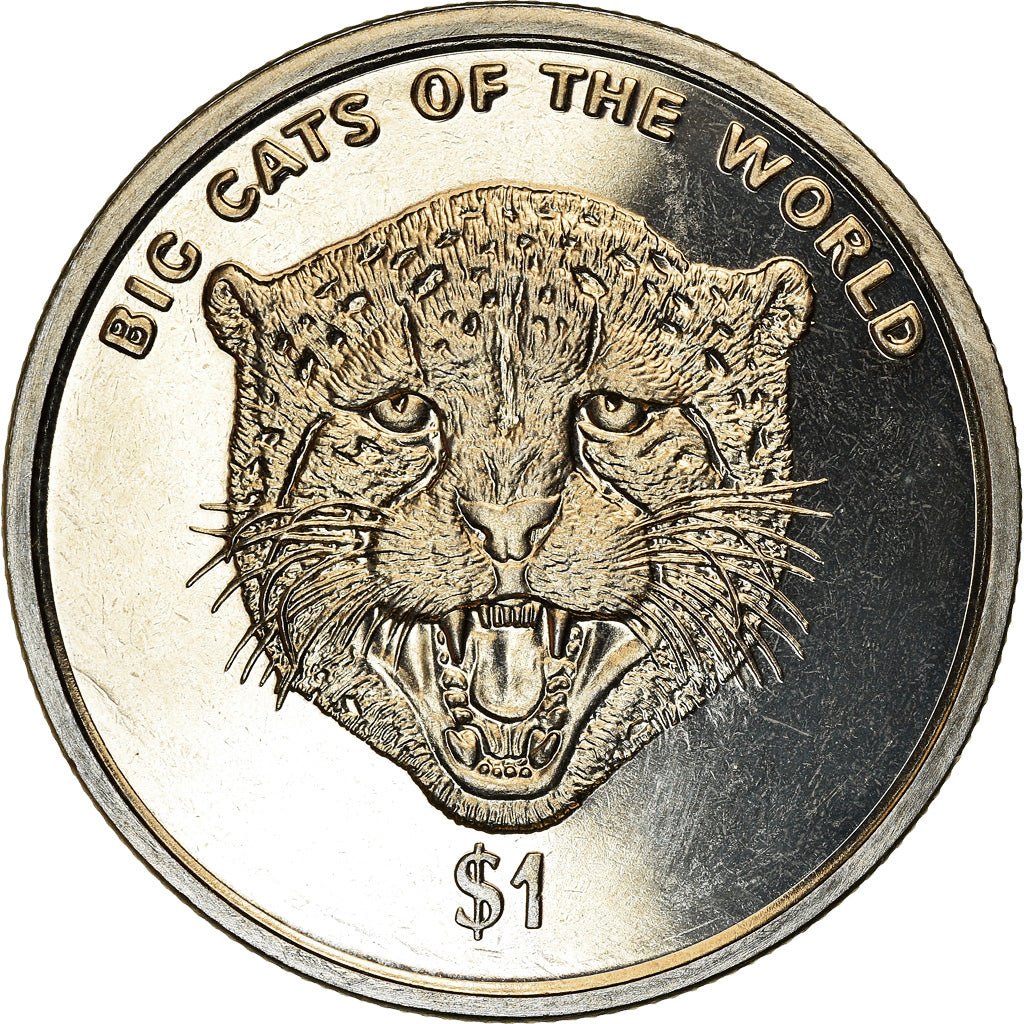Coin, Sierra Leone, Dollar, 2001, Pobjoy Mint, Félins - Guépard, MS(63)