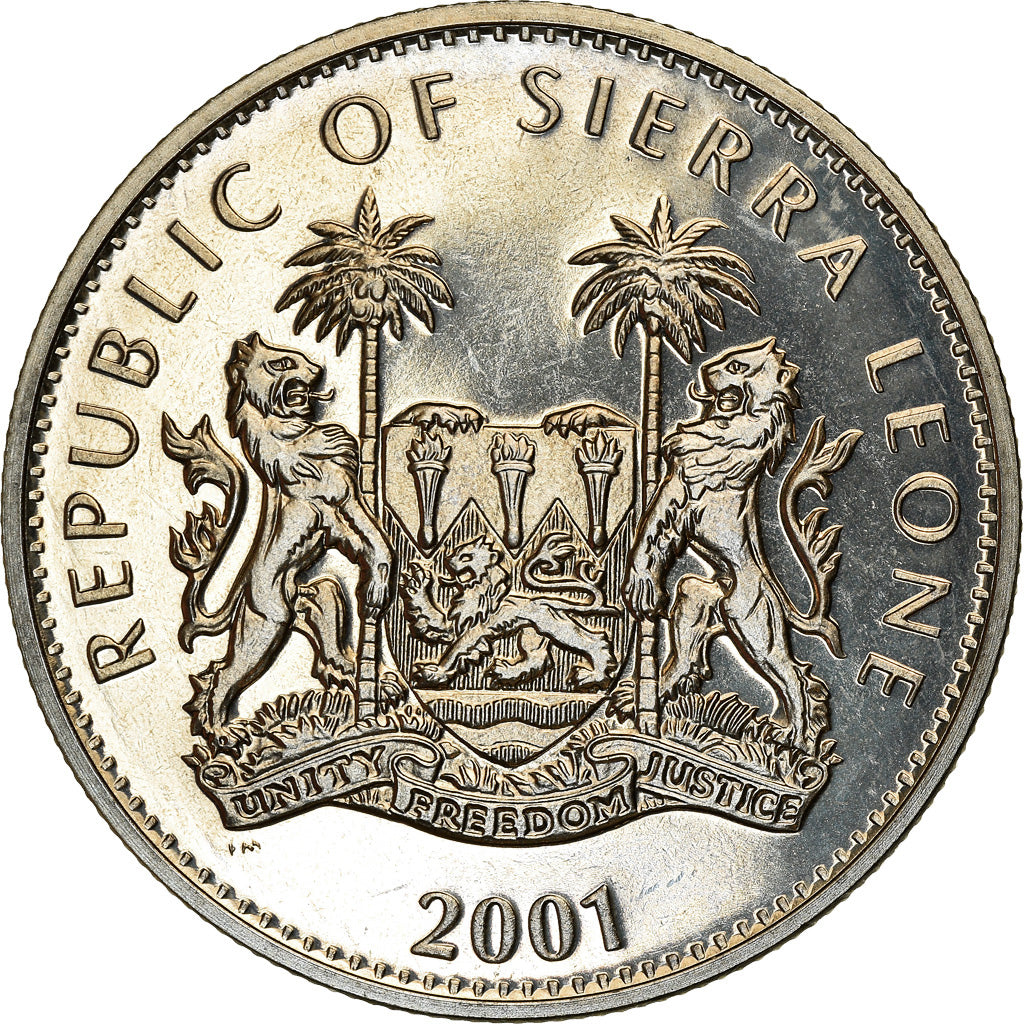 Coin, Sierra Leone, Dollar, 2001, Pobjoy Mint, Félins - Guépard, MS(63)