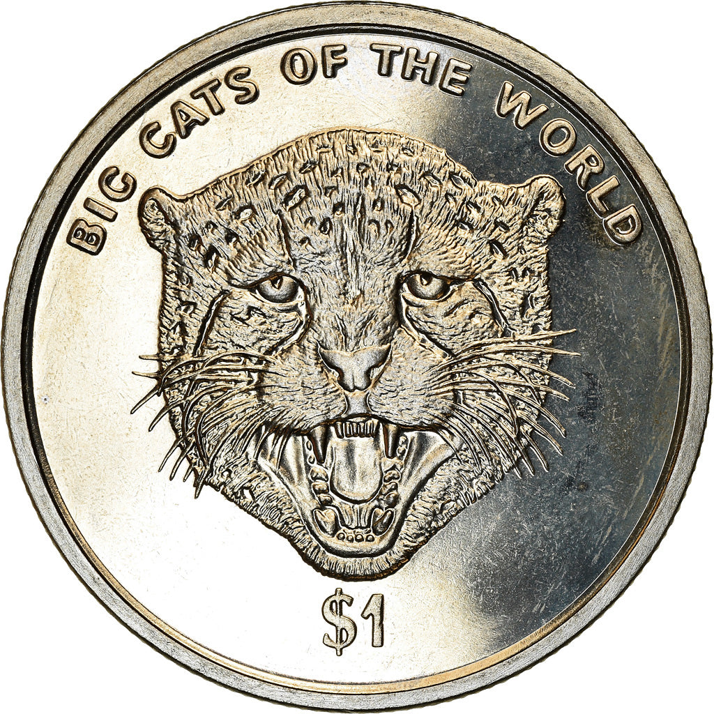 Coin, Sierra Leone, Dollar, 2001, Pobjoy Mint, Félins - Guépard, MS(63)