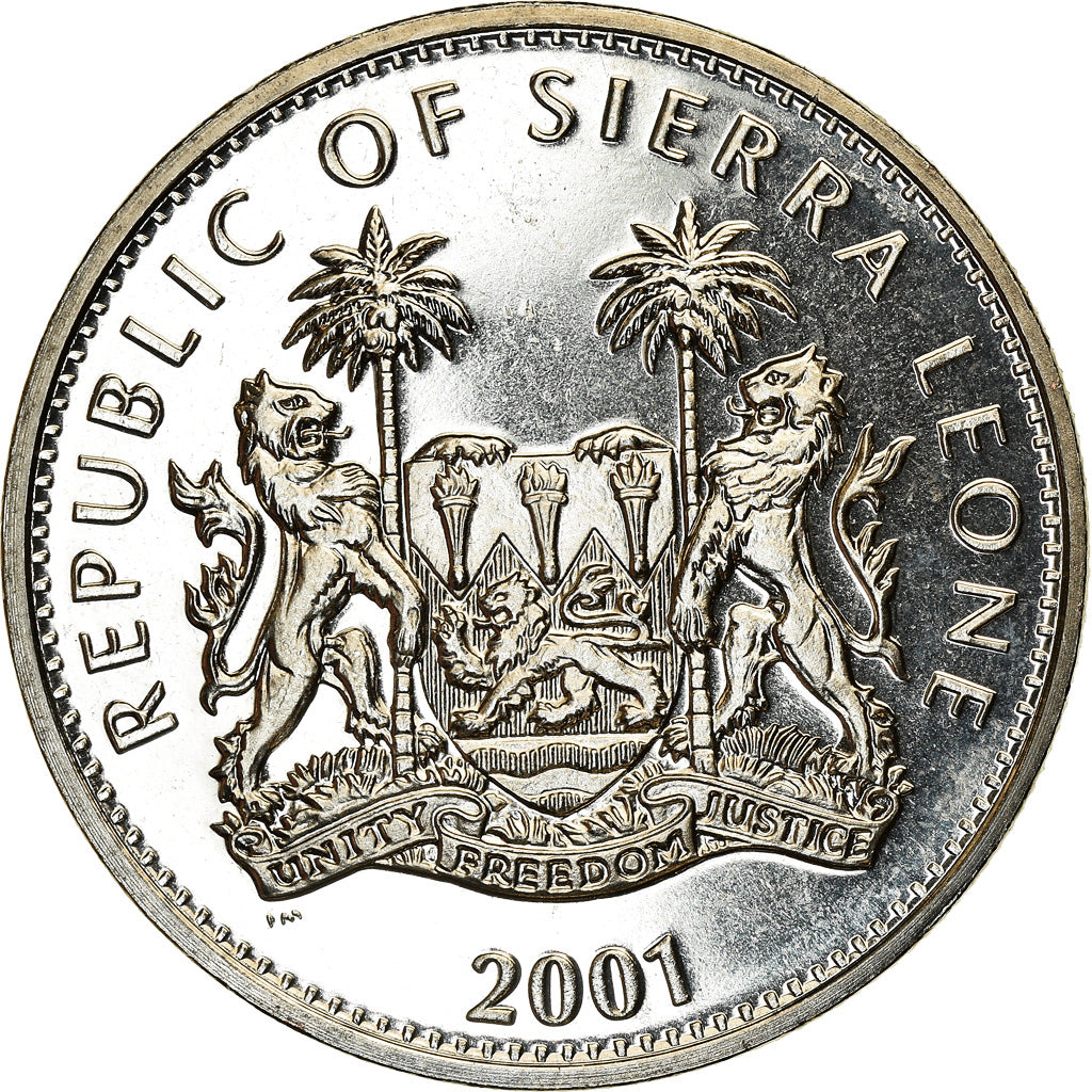Coin, Sierra Leone, Dollar, 2001, Pobjoy Mint, Félins - Tigre, MS(63)