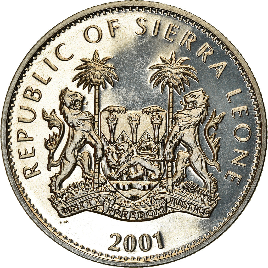Coin, Sierra Leone, Dollar, 2001, Pobjoy Mint, Félins - Tigre, MS(63)