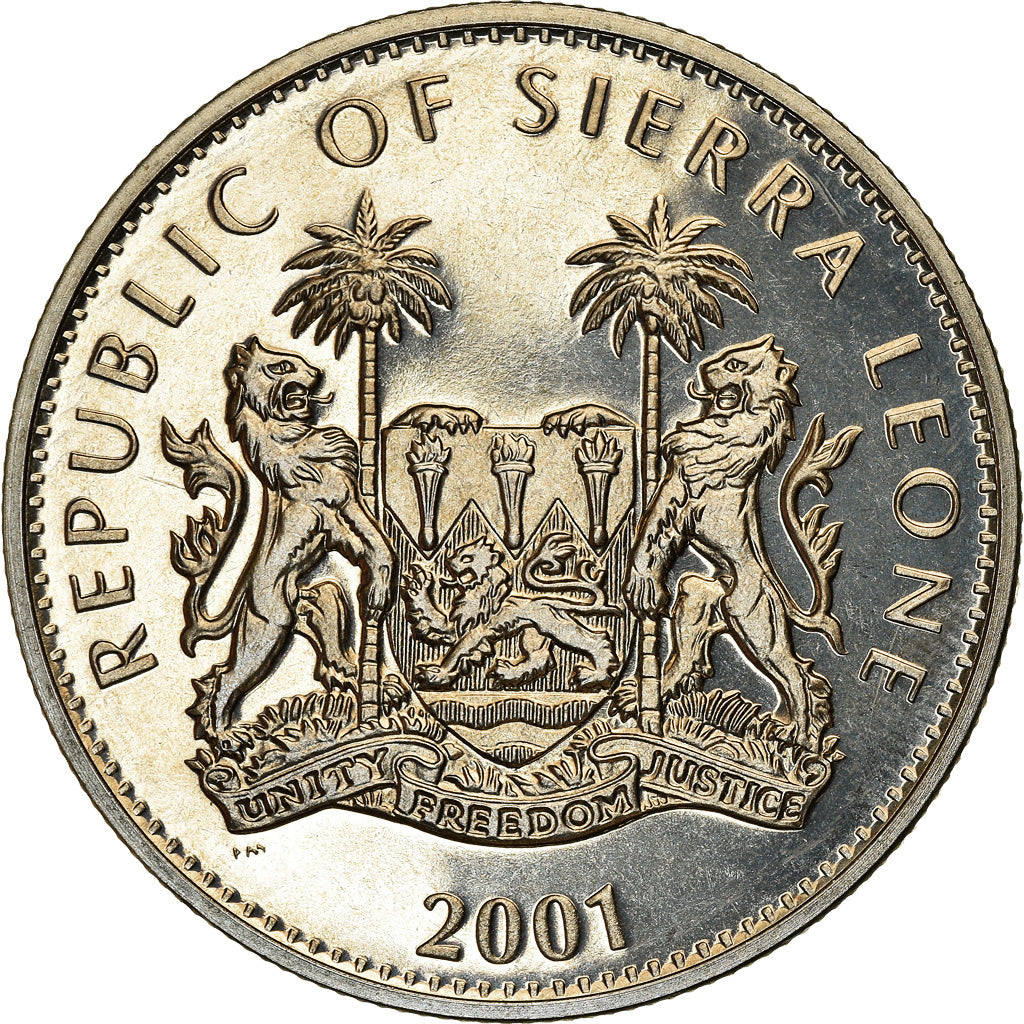Coin, Sierra Leone, Dollar, 2001, Pobjoy Mint, Félins - Tigre, MS(63)