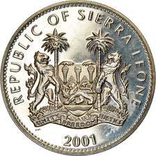 Coin, Sierra Leone, Dollar, 2001, Pobjoy Mint, Félins - Panthère noire