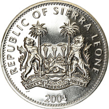Moeda, Serra Leoa, Dollar, 2004, Pobjoy Mint, Ronald Reagan, MS(63)