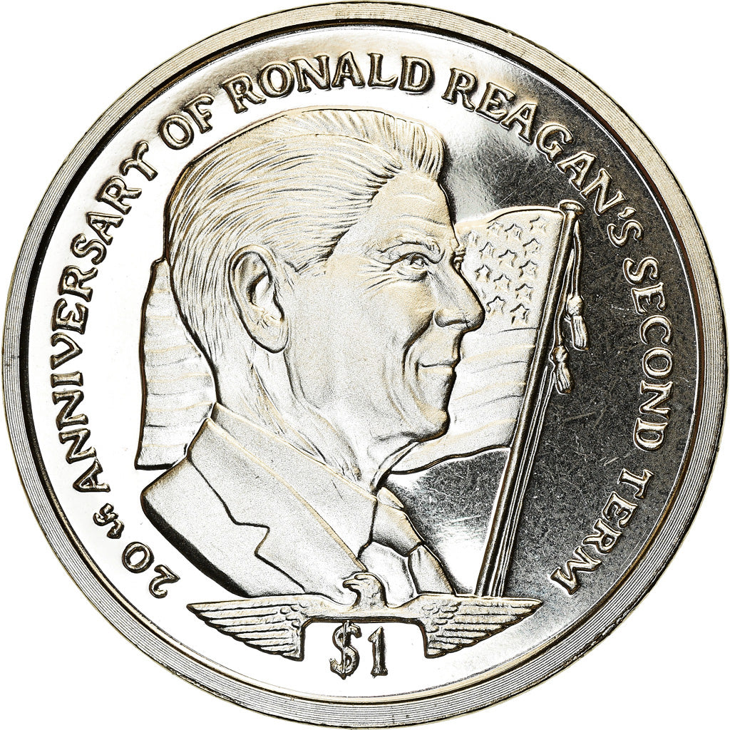 Moneta, Sierra Leone, Dollar, 2004, Pobjoy Mint, Ronald Reagan, SPL