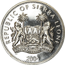 Moeda, Serra Leoa, Dollar, 2004, Pobjoy Mint, Ronald Reagan, MS(63)