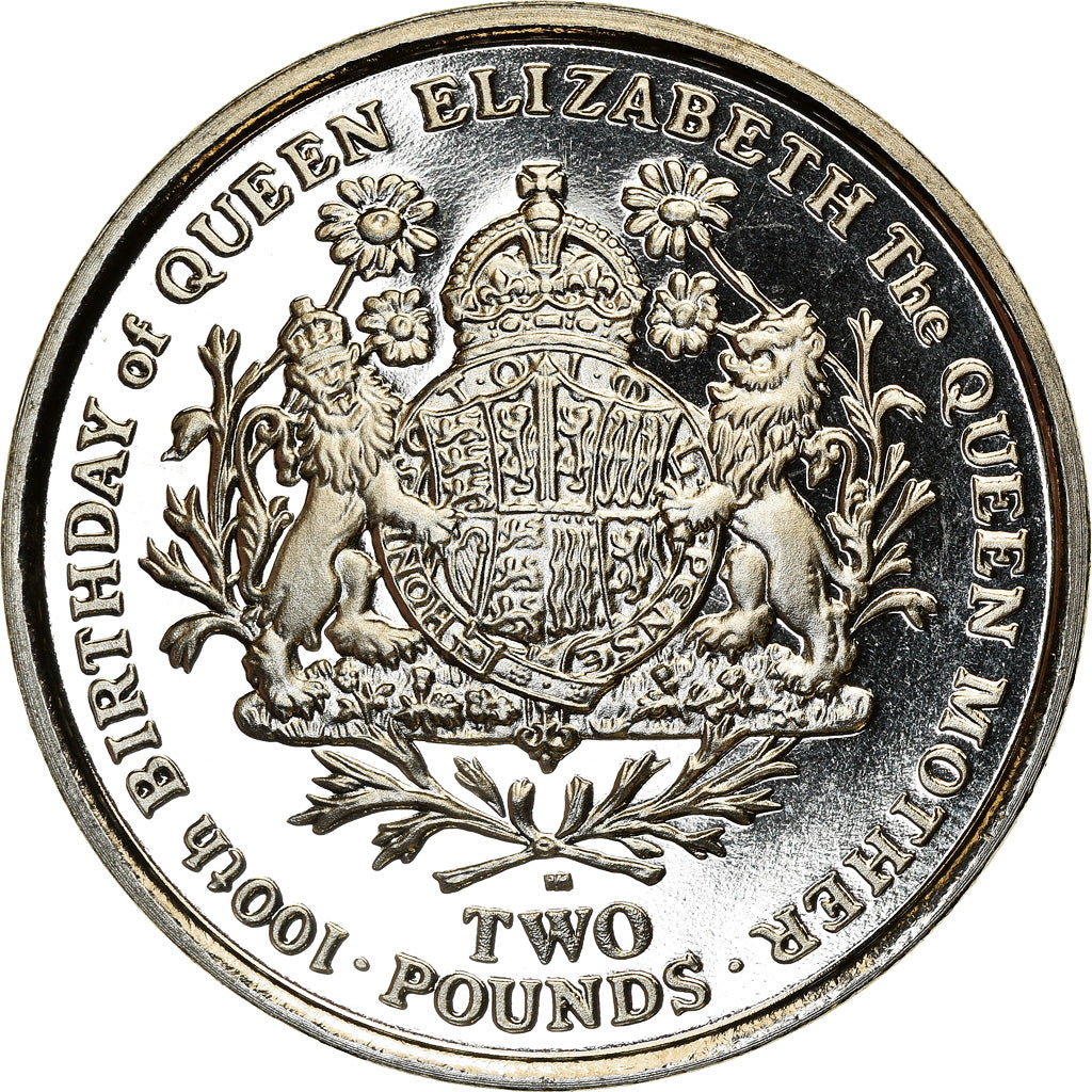Moneta, Południowa Gruzja i Południowe Wyspy Sandwich, Elizabeth II, 2 Pounds