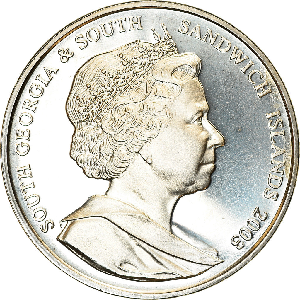 Munten, Zuid Georgia en de Zuidelijke Sandwich Eilanden, Elizabeth II, 2 Pounds