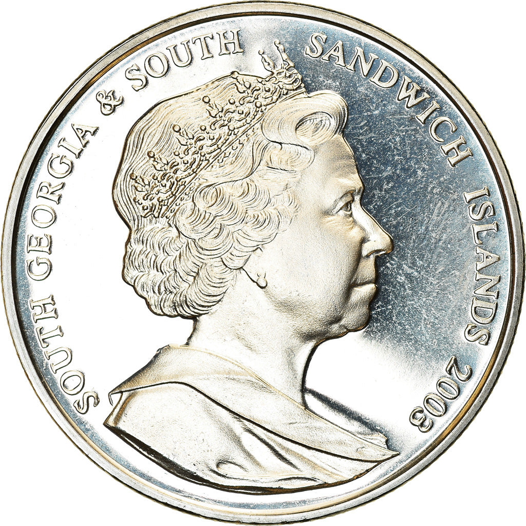Munten, Zuid Georgia en de Zuidelijke Sandwich Eilanden, Elizabeth II, 2 Pounds