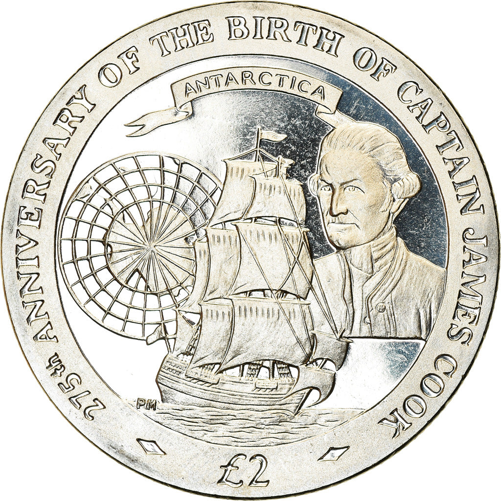 Munten, Zuid Georgia en de Zuidelijke Sandwich Eilanden, Elizabeth II, 2 Pounds