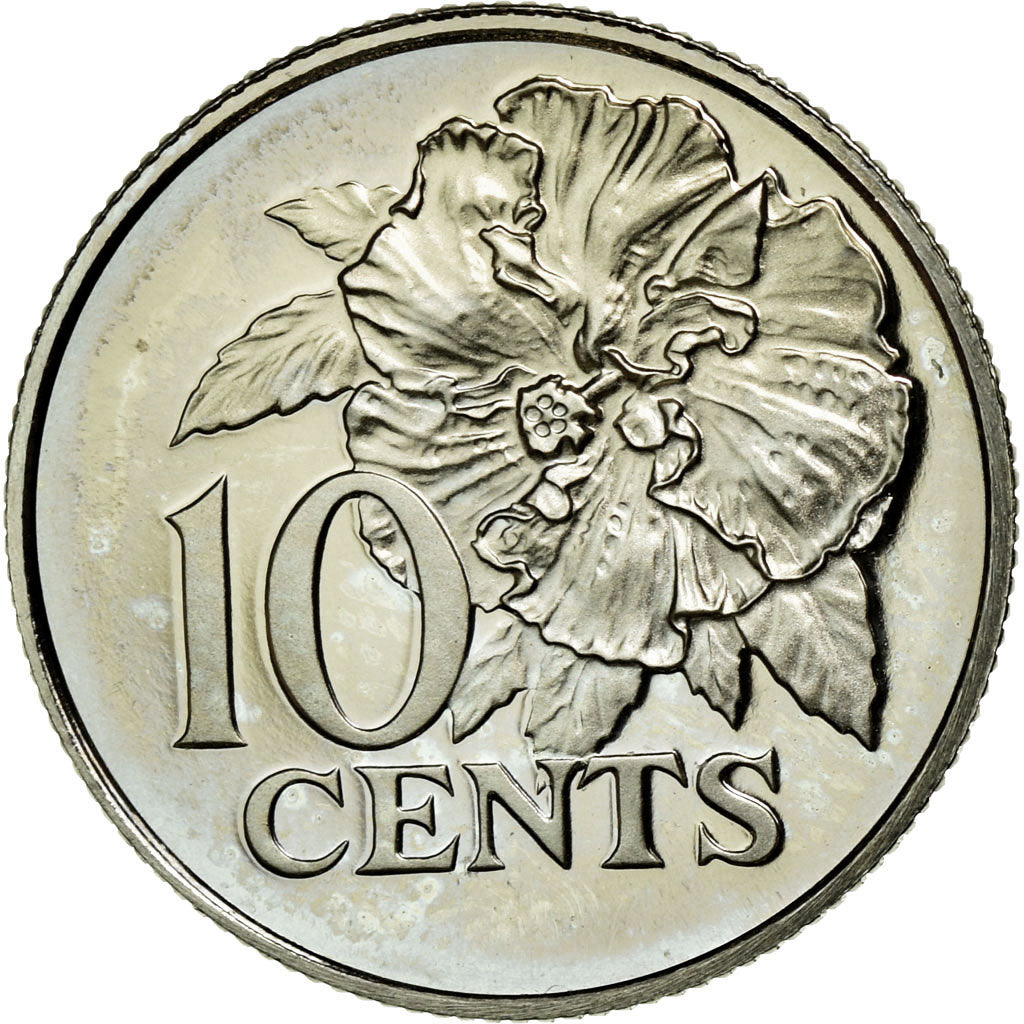 Coin, TRINIDAD & TOBAGO, 10 Cents, 1976, MS(64), Copper-nickel, KM:31