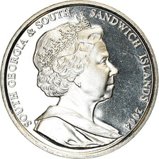 Coin, South Georgia and the South Sandwich Islands, Elizabeth II, 2 Pounds
