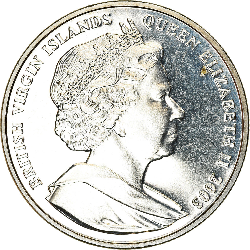 Coin, BRITISH VIRGIN ISLANDS, Dollar, 2003, Pobjoy Mint, 100ème anniversaire du
