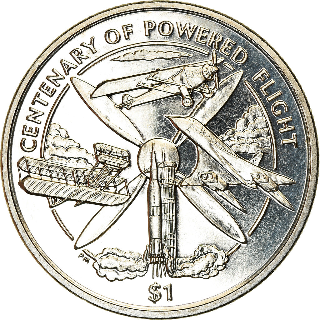 Coin, BRITISH VIRGIN ISLANDS, Dollar, 2003, Pobjoy Mint, 100ème anniversaire du