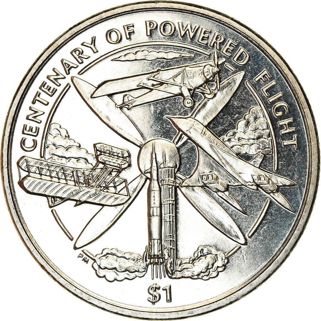 Coin, BRITISH VIRGIN ISLANDS, Dollar, 2003, Pobjoy Mint, 100ème anniversaire du