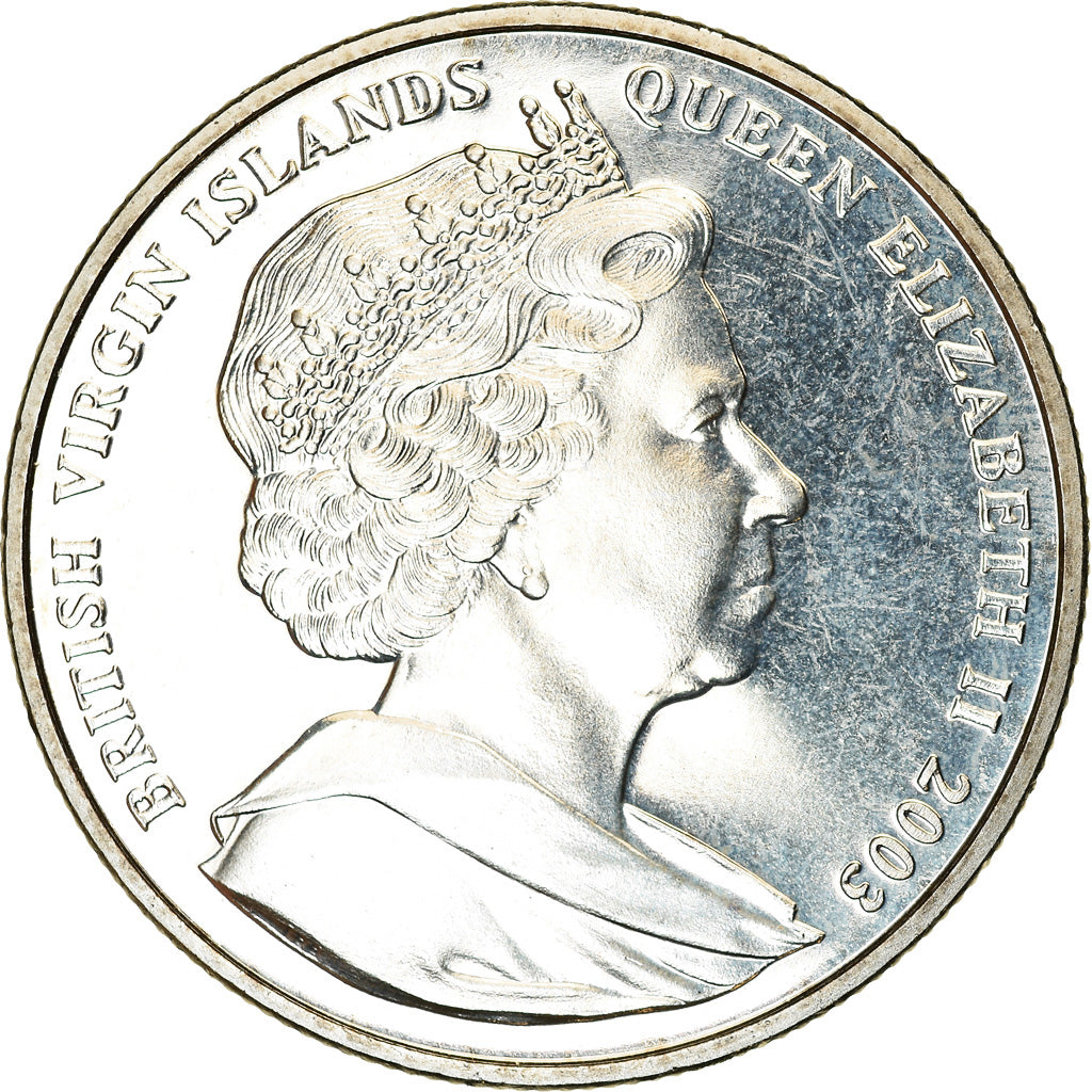 Moeda, Ilhas Virgens Britânicas, Dollar, 2003, Pobjoy Mint, 100ème