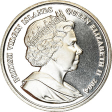 Coin, BRITISH VIRGIN ISLANDS, Dollar, 2004, Pobjoy Mint, Dauphins, MS(63)