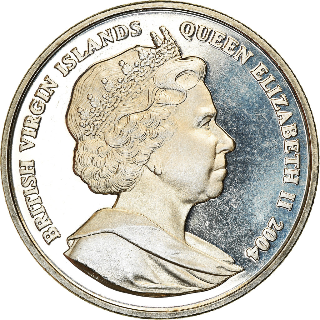 Moneta, ISOLE VERGINI BRITANNICHE, Dollar, 2004, Pobjoy Mint, D-Day - Aviation