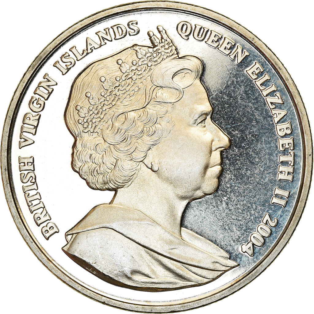 Moneta, ISOLE VERGINI BRITANNICHE, Dollar, 2004, Pobjoy Mint, D-Day - Aviation