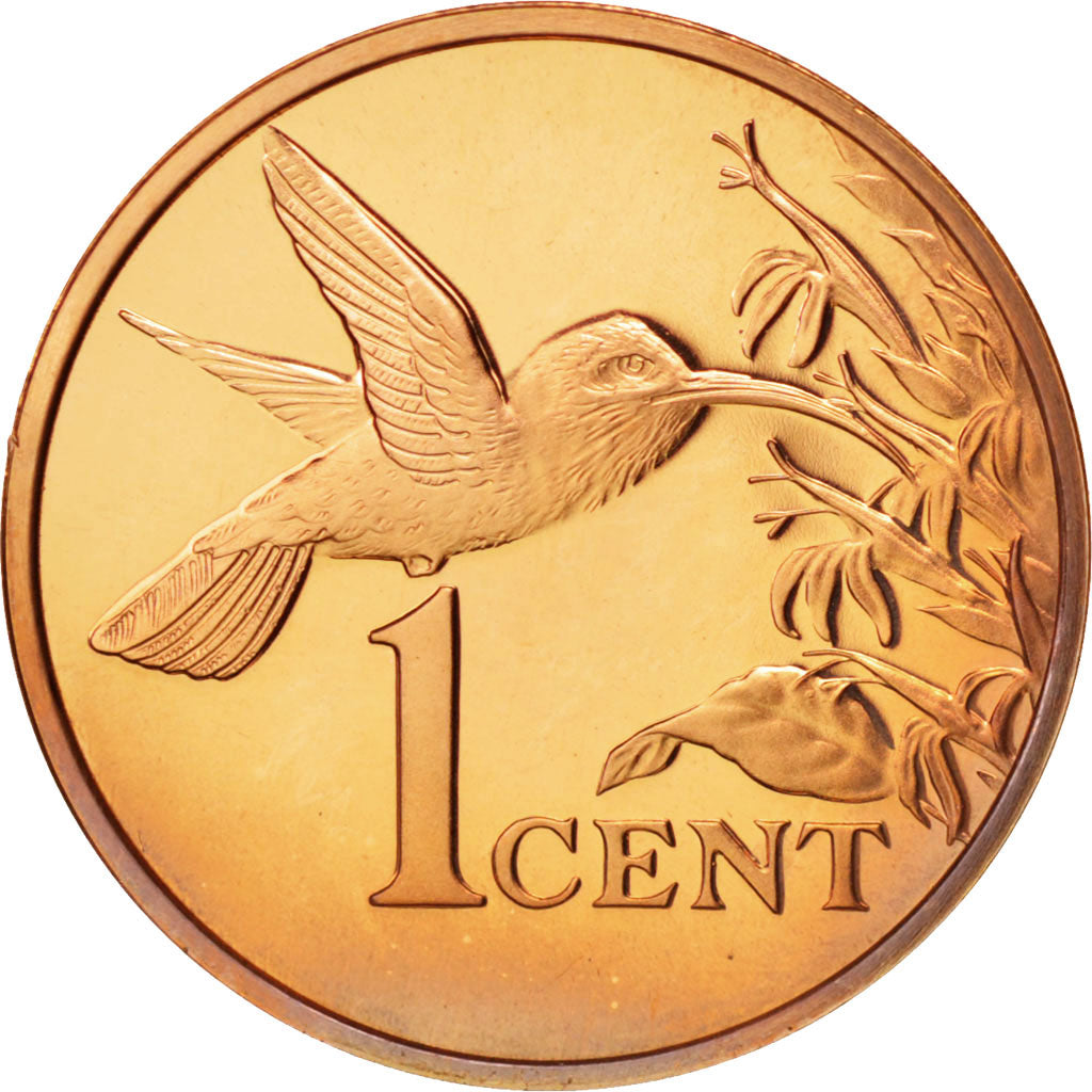 TRINIDAD & TOBAGO, Cent, 1976, MS(64), Bronze, KM:29