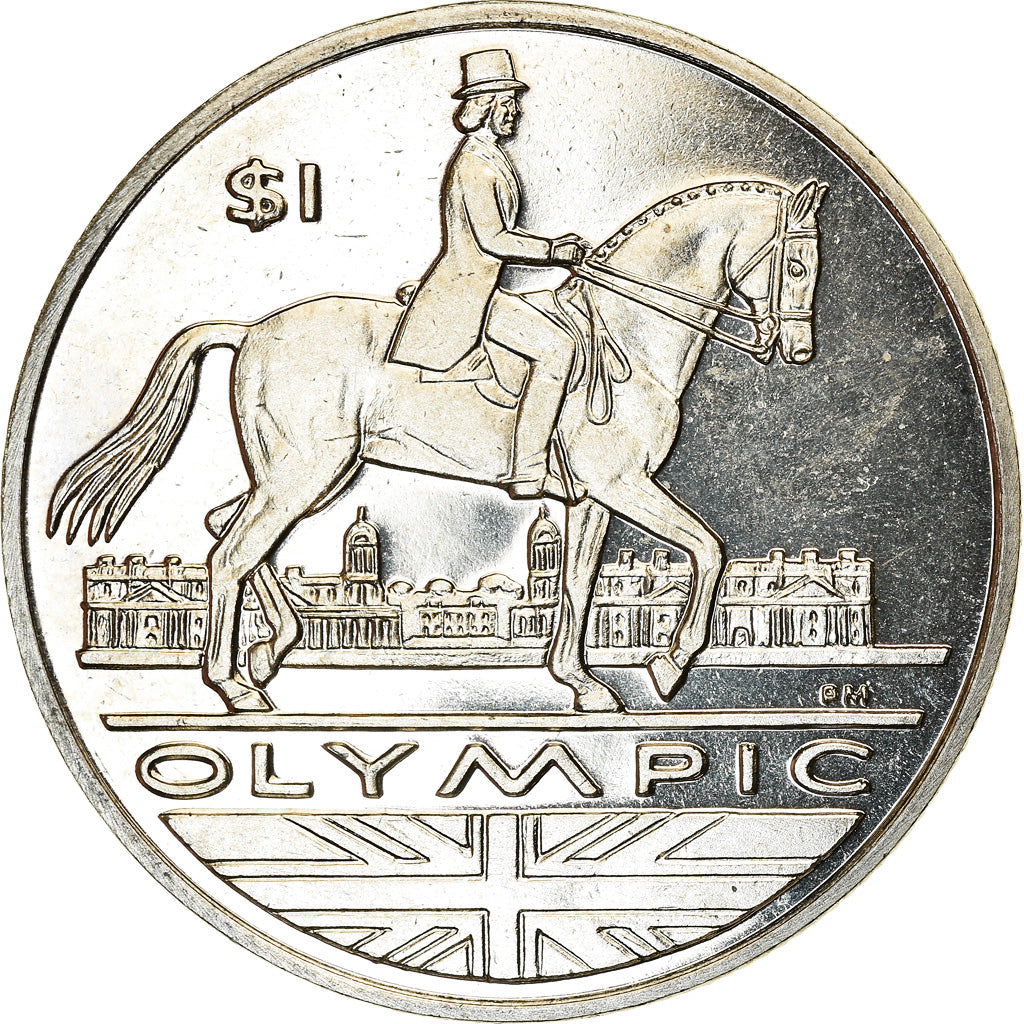 Coin, BRITISH VIRGIN ISLANDS, Dollar, 2012, Franklin Mint, Discipline Olympique