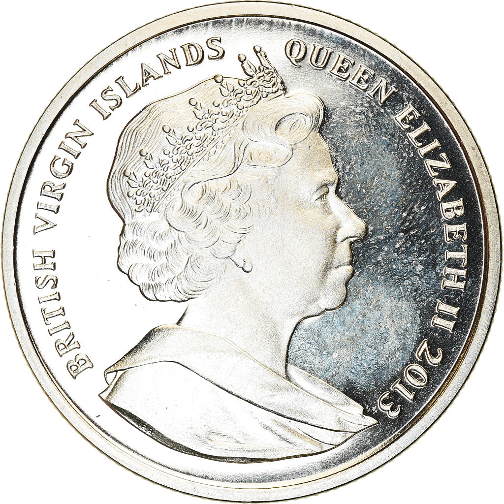 Münze, BRITISH VIRGIN ISLANDS, Dollar, 2013, Franklin Mint, Dernier vol du