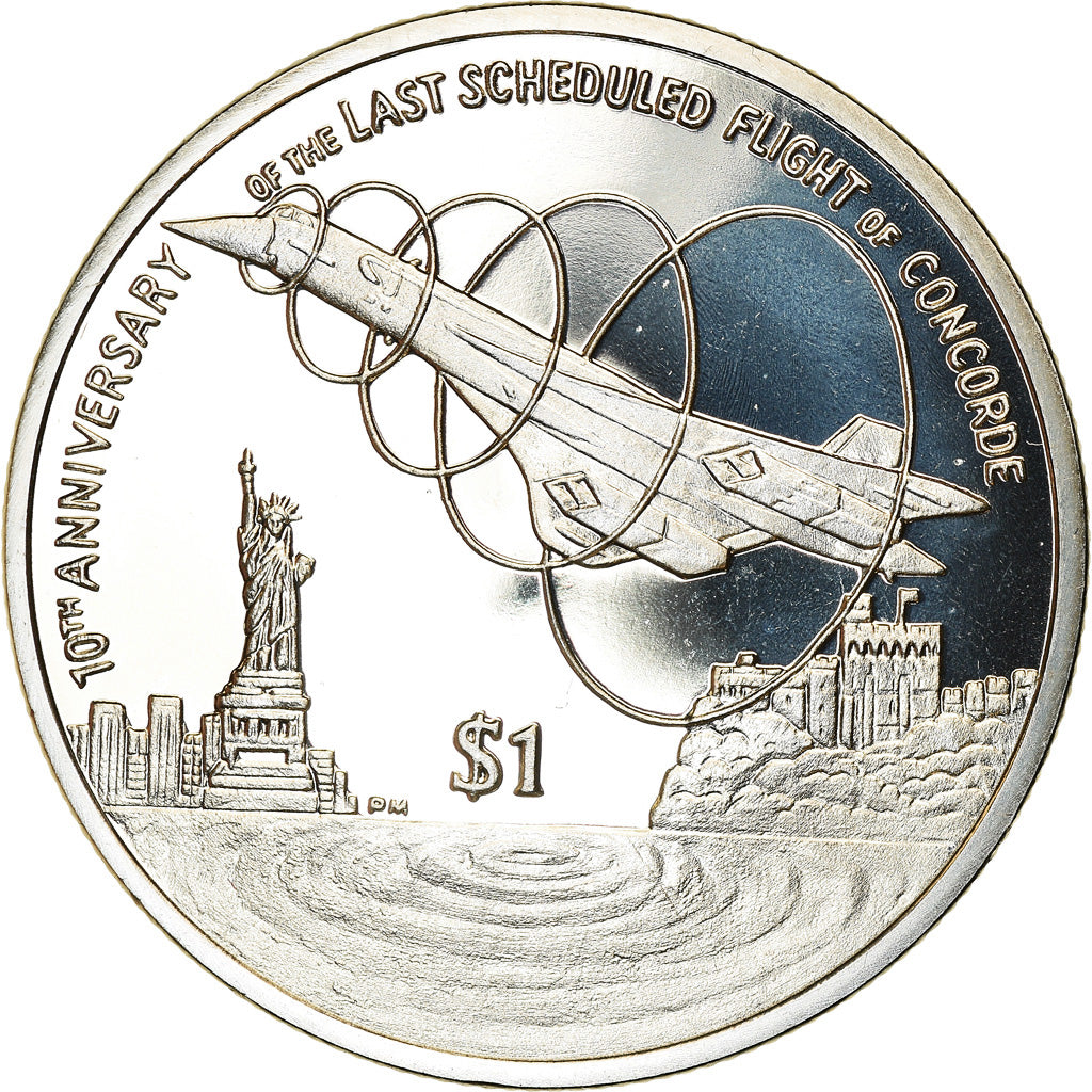 Münze, BRITISH VIRGIN ISLANDS, Dollar, 2013, Franklin Mint, Dernier vol du