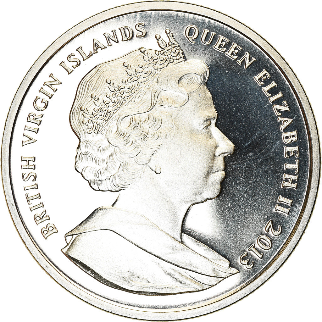 Münze, BRITISH VIRGIN ISLANDS, Dollar, 2013, Franklin Mint, Dernier vol du