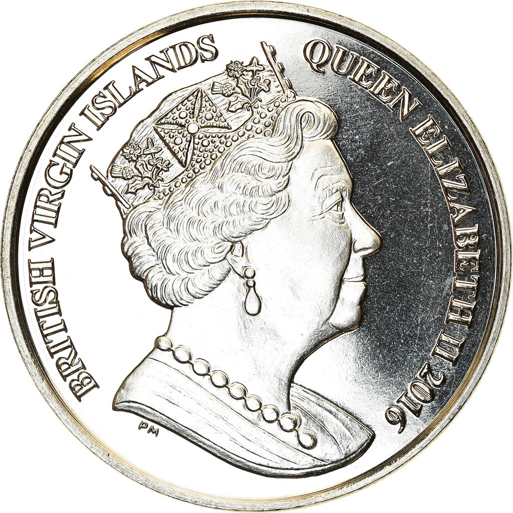 Münze, BRITISH VIRGIN ISLANDS, Dollar, 2016, Franklin Mint, Discipline