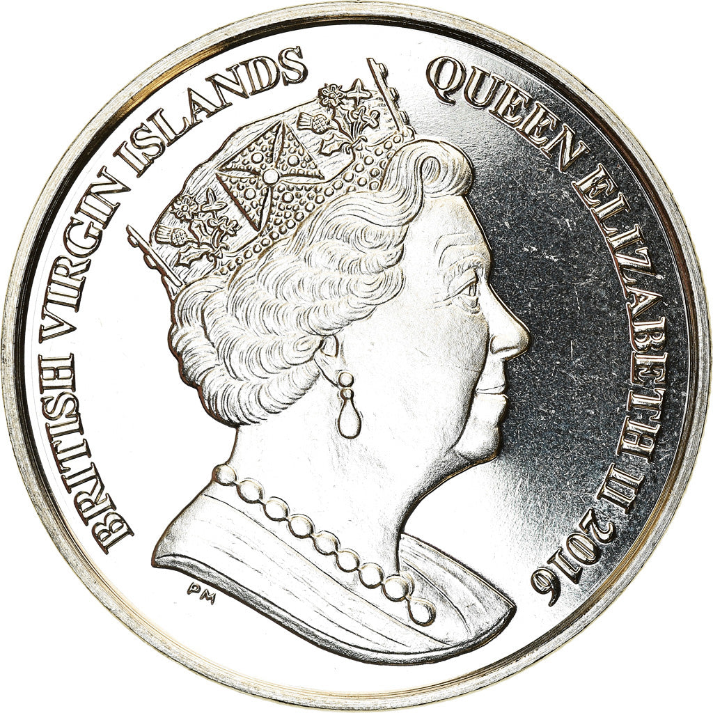 Moeda, Ilhas Virgens Britânicas, Dollar, 2016, Franklin Mint, Discipline