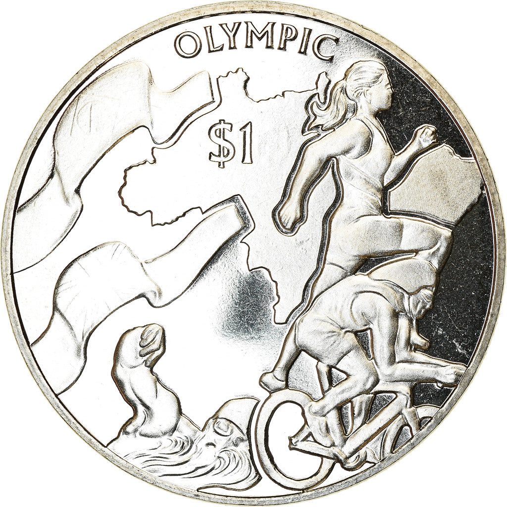 Moeda, Ilhas Virgens Britânicas, Dollar, 2016, Franklin Mint, Discipline